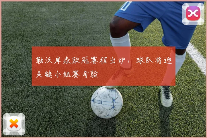 勒沃库森欧冠赛程出炉,球队将迎关键小组赛考验